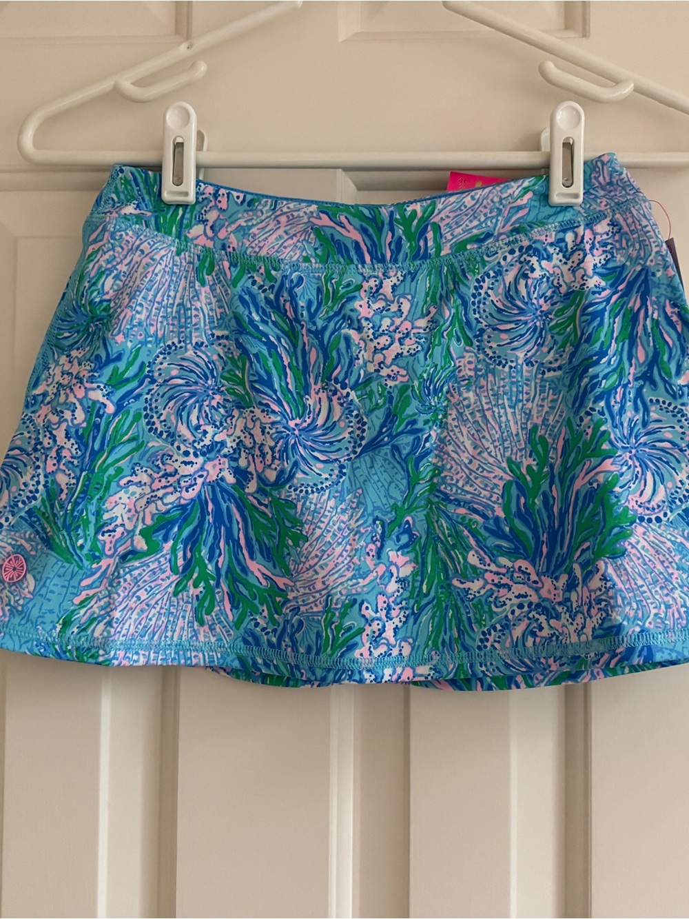 Lilly Pulitzer Blue, Green & Pink Tropical Print Skort